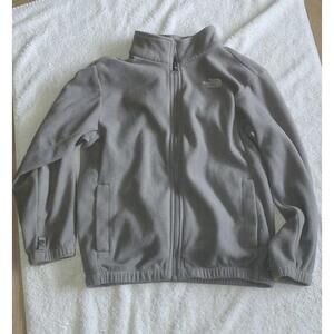 Children’s Size 7/8 North face Grey Fleece Full Zipper Jacket